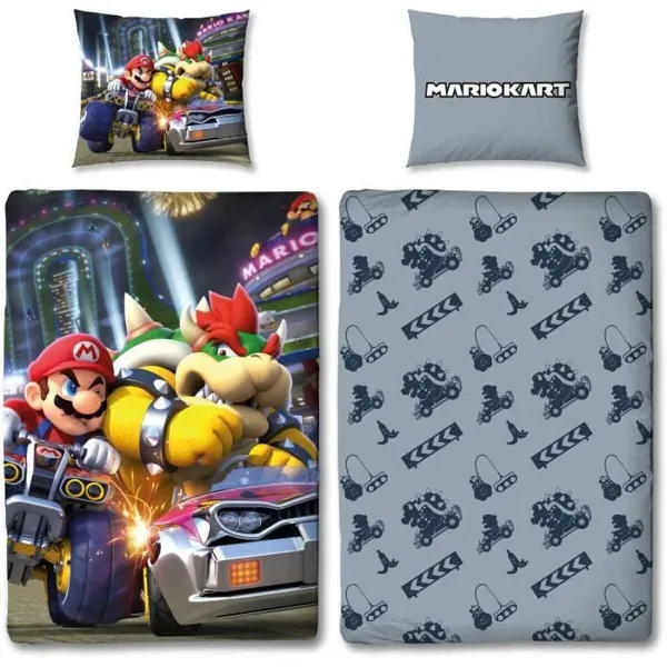 Duvet cover set Mario Bros 25 x 5 x 30 cm Multicolour Double 2 Pieces