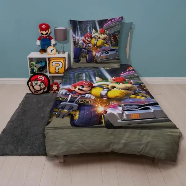 Duvet cover set Mario Bros 25 x 5 x 30 cm Multicolour Double 2 Pieces