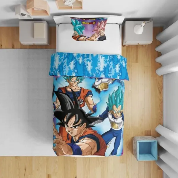 Комплект чехлов для одеяла Dragon Ball 25 x 5 x 29 cm Разноцветный 140 кровать 2 Предметы