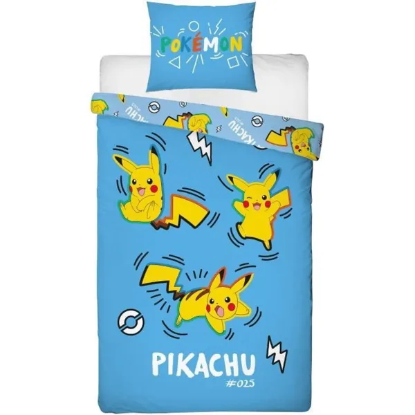 Antklodės užvalkalų rinkinys Pokémon Mėlyna 2 Dalys
