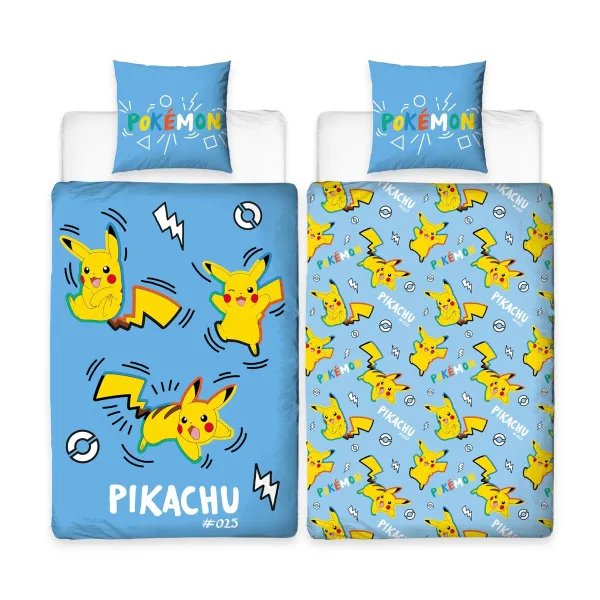 Комплект чехлов для одеяла Pokémon Синий 2 Предметы