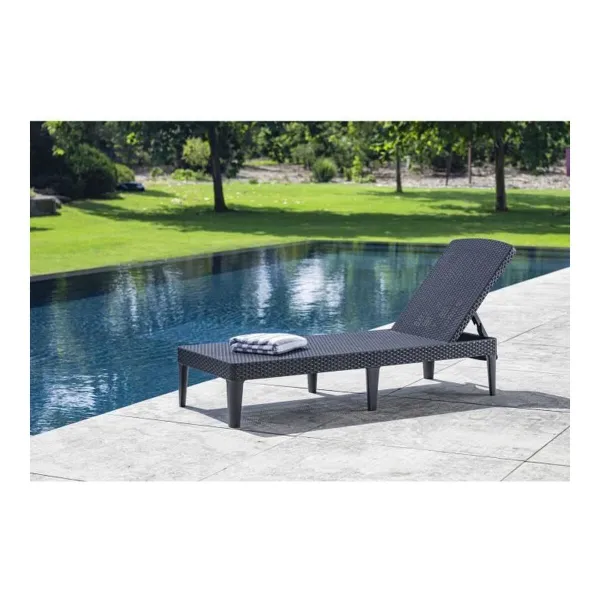 Шезлонг Allibert Jaipur Tumši pelēks 187 x 58 x 29 cm