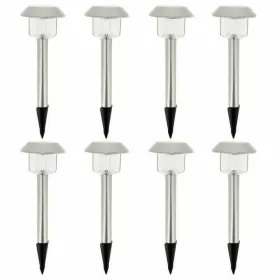 Solar lamp Lumisky Alesia LED Silver Stainless steel Cool White (8 Units)