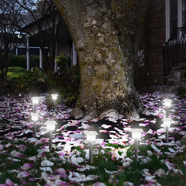 Solārā lampa Lumisky Alesia LED Sudrabains Nerūsējošais tērauds Auksts balts (8 gb.)