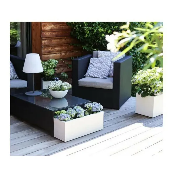 Подставка под цветочный горшок EDA Graphit Up Прямоугольный Белый 79,5 x 29,5 x 29,5 cm