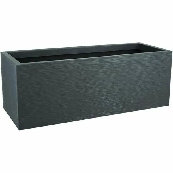 Kukkaruukku EDA 79,5 x 29,5 x 29,5 cm Muovinen Tumman harmaa