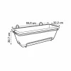 Stiklainis Elho 542305541000 Ruda Rusva polipropileno Plastmasinis Stačiakampis 33,5 x 54,5 x 23 cm
