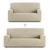 Sofa cover set Eysa TROYA White 70 x 110 x 210 cm 2 Pieces