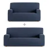 Sofa cover set Eysa TROYA Blue 70 x 110 x 210 cm 2 Pieces