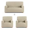 Sofa cover set Eysa TROYA White 70 x 110 x 210 cm 3 Pieces