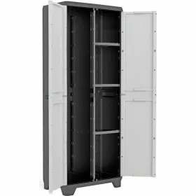 Hyllyt KIS 9726000 0616 02 Musta/Harmaa Hartsi Muovinen 68 x 39 x 173 cm