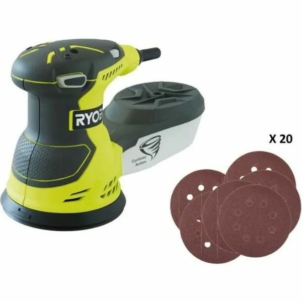 Nejauša slīpmašīna ar orbītu Ryobi ROS300A 300 W Ø 2,4 mm