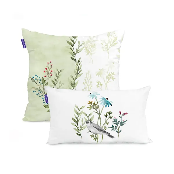 Set of cushion covers HappyFriday Vernazza Multicolour 2 Pieces