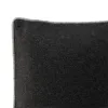 Cushion cover HappyFriday HF Living Piping Felt Black 50 x 50 cm