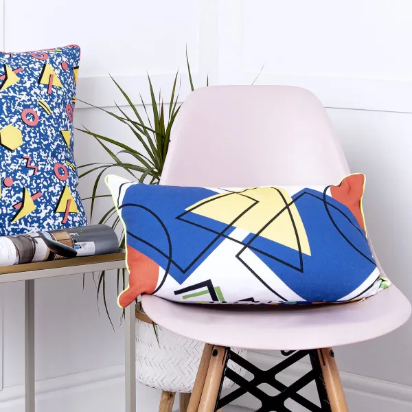 Cushion cover HappyFriday HF Living Memphis Multicolour 50 x 30 cm