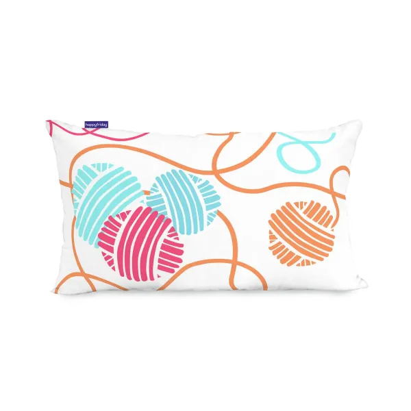 Cushion cover HappyFriday Moshi Moshi Cat & Mouse Multicolour 50 x 30 cm