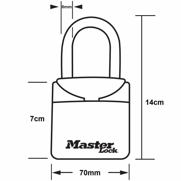 Kombinuota spynelė Master Lock 5406EURD