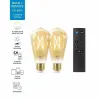 Gudra Spuldze Wiz ST64 E27 50 W Daudzkrāsains Bronza 7 W 640 lm (2 gb.)
