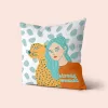 Cushion cover HappyFriday Aware Girl power Multicolour 50 x 50 cm 2 Pieces