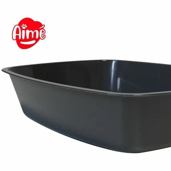 Kissan hiekkalaatikko Aimé Musta 43 x 31 x 10 cm Muovinen
