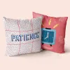 Cushion cover HappyFriday Aware Patience Multicolour 50 x 50 cm 2 Pieces