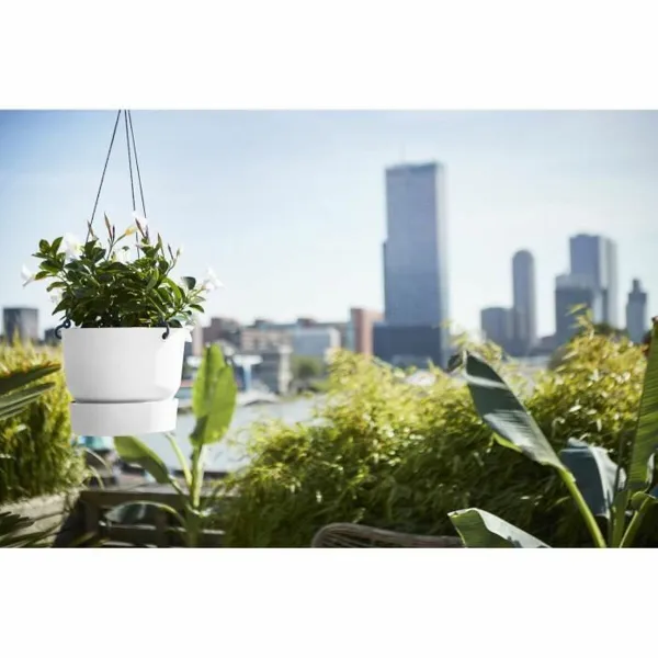 Piekarināms puķu pods Elho Greenville Balts Plastmasa Ø 23,9 x 20,3 cm