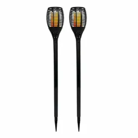 Aurinkoenergia puutarhalamppusarja Lumi Garden Maity Sun Mini Musta Muovinen 70 cm (2 osaa)