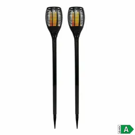 Aurinkoenergia puutarhalamppusarja Lumi Garden Maity Sun Mini Musta Muovinen 70 cm (2 osaa)