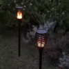 Набор солнечных садовых факелов Lumi Garden Maity Sun Mini Чёрный Пластик 70 cm (2 штук)