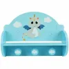 Wall mounted coat hanger Fun House Sininen Puu MDF (33 x 46 x 15 cm)