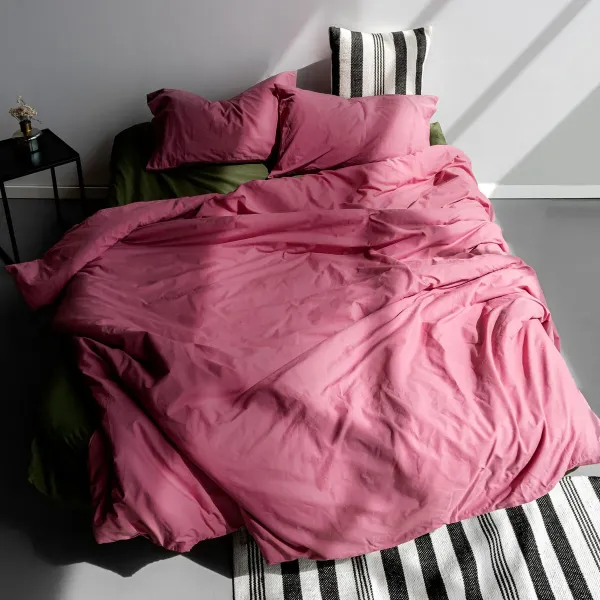 Nordic cover HappyFriday BASIC Magenta 220 x 220 cm