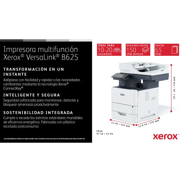Daudzfunkcionāls Printeris Xerox B625V_DN