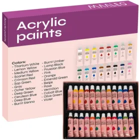 Akryylimaalit 24 kpl - 12 ml. Maaleo 20363