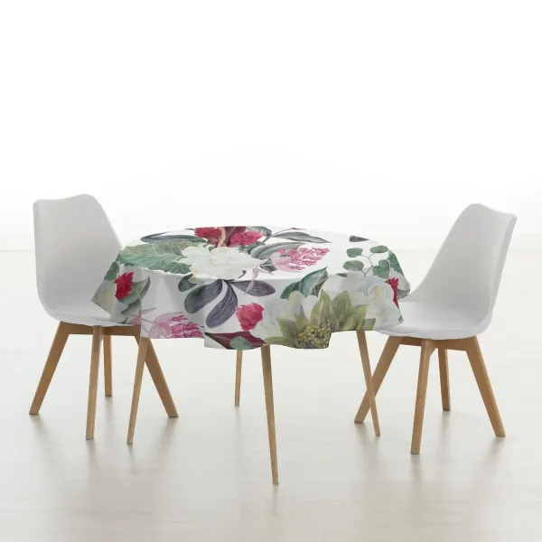 Stain-proof tablecloth Belum 0318-105 Multicolour Ø 100 cm Flowers