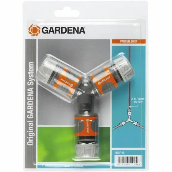 Šļūtenes savienotājs Gardena 18287-20 Ø 15 mm 1/2" Trīskāršs Apūdeņošanas sistēma