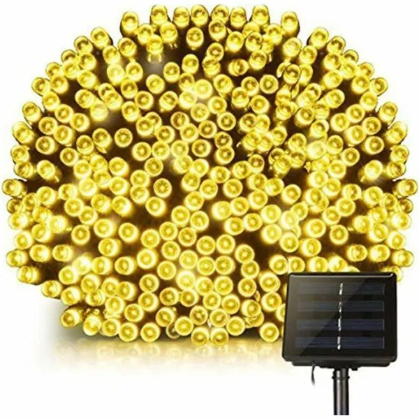 LED žibintų vainikas Lumisky YOGY SOLAR WARM 400 LEDS Juoda noir 1 W