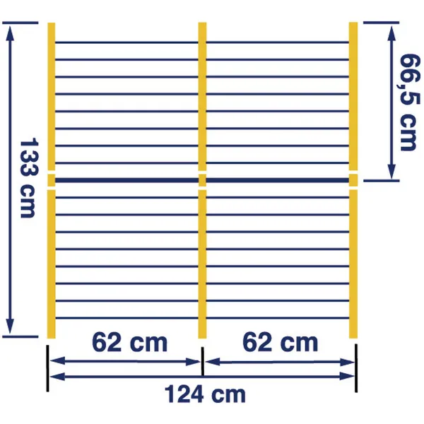 Drabužių linija Leifheit Bathtub Dryer Pegasus V 133 x 66,5 cm Mėlyna Balta Metalinis