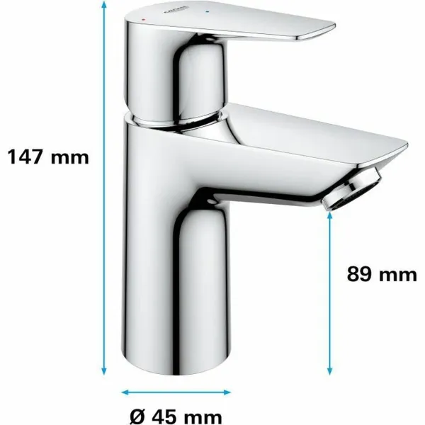 Sekoitushana Grohe Start Edge Metalli