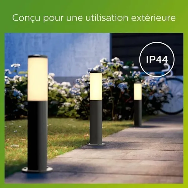 Lamppu Philips Luminarias de exterior Antrasiitinharmaa E27 230 V 2700 K