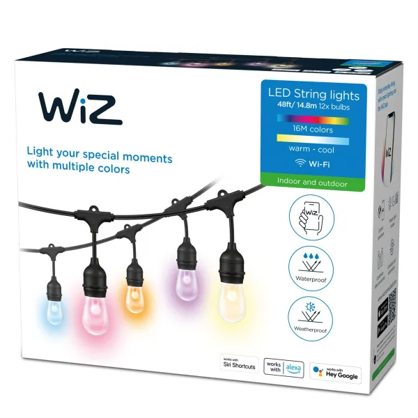 Светодиодные гирлянды Wiz   Разноцветный 8 W