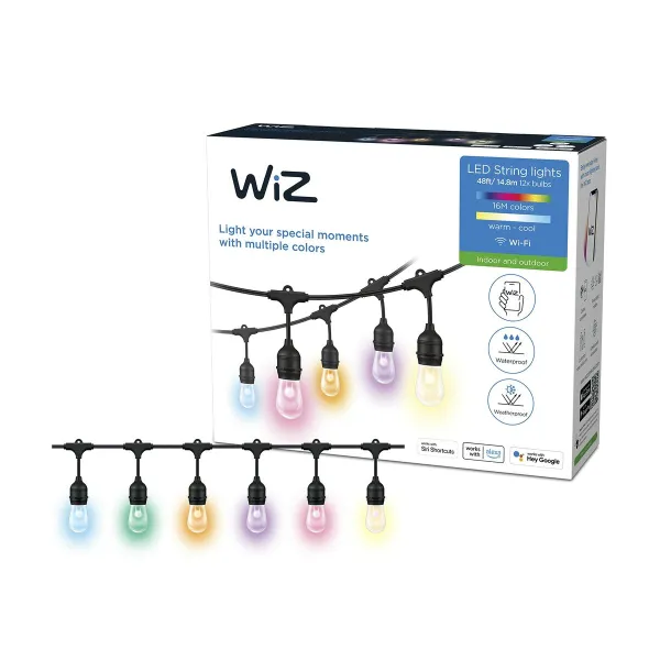 Светодиодные гирлянды Wiz   Разноцветный 8 W