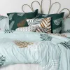 Nordic cover HappyFriday Blanc Foliage mint  Multicolour 240 x 220 cm