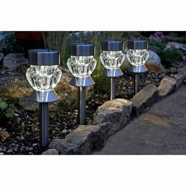 Saulės sodo žibintų rinkinys Smart Garden Stiklas (4 vnt.)
