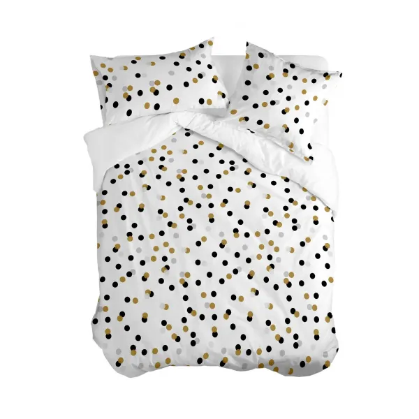 Nordic cover HappyFriday Blanc Golden dots Multicolour 155 x 220 cm