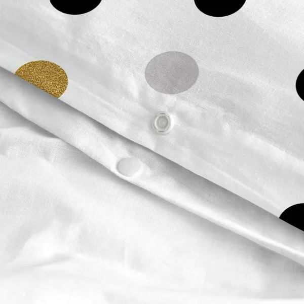 Nordic cover HappyFriday Blanc Golden dots Multicolour 140 x 200 cm