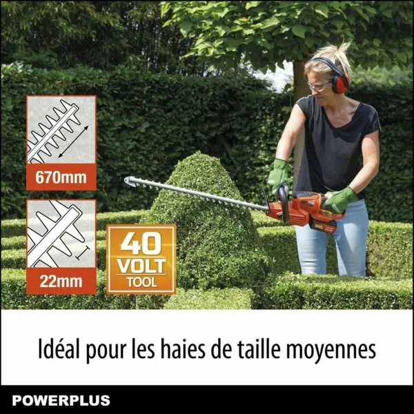 Hekilõikur Powerplus 67 cm 40 V