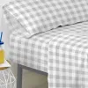 Fitted bottom sheet HappyFriday Basic Kids Grey 105 x 200 x 32 cm Gingham