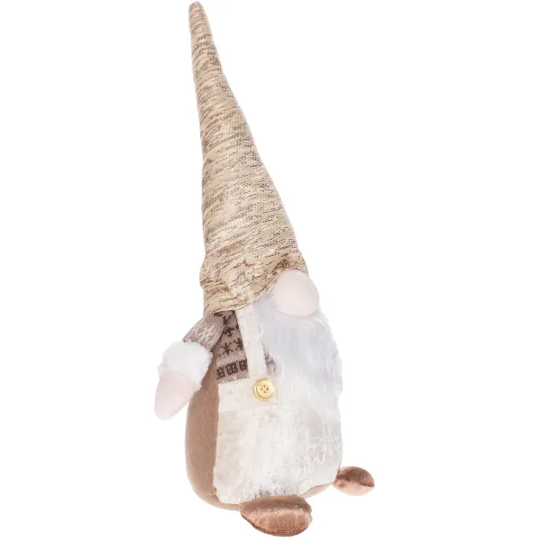 Kalėdų Senelio 35 cm kalėdinė dekoracija, kalėdinis nykštukas, auksinis gnomas