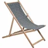 Šezlongas Jardin Prive Ruskea Harmaa 132 x 55 x 35 cm pyökki