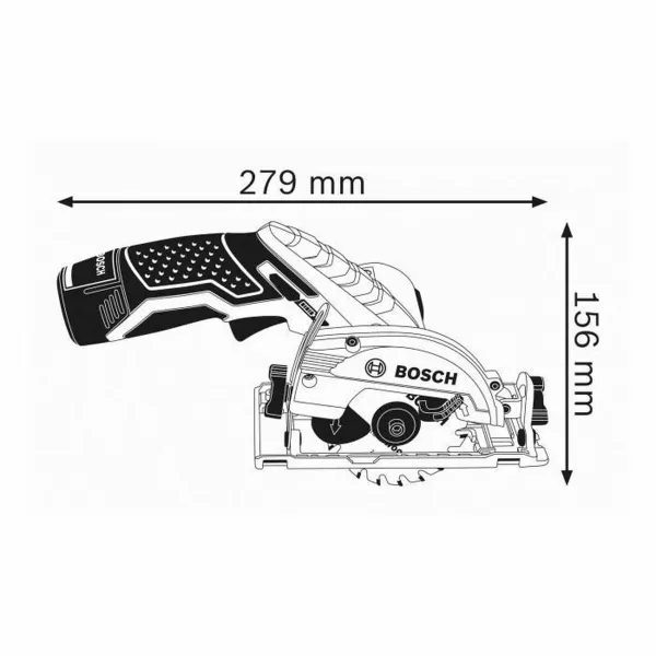 Diskinis pjūklas BOSCH GKS 10.8 V-LI 12 V 10,8 V (1 vnt.)